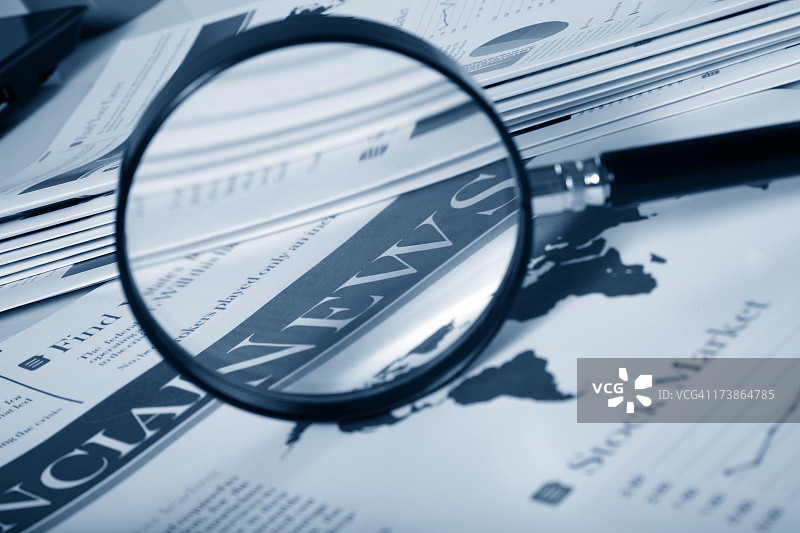 商业报纸图片素材