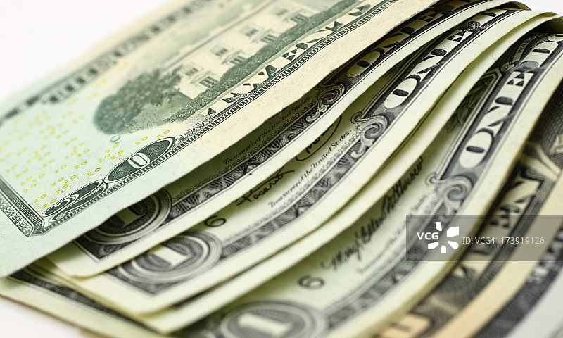一捆美元图片素材
