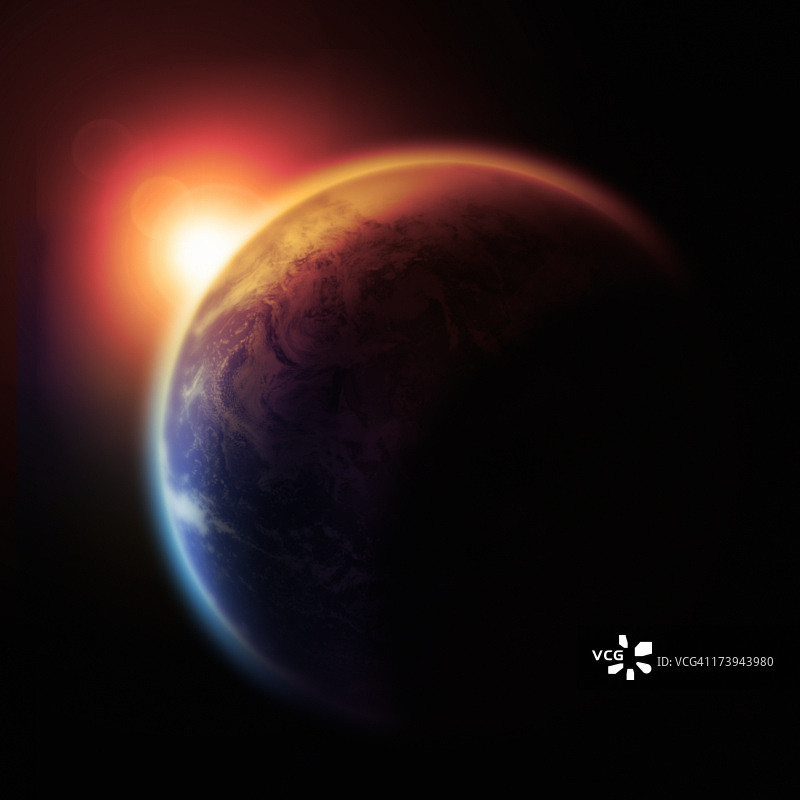 地球的缓慢燃烧图片素材