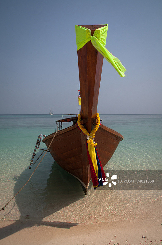 长尾船图片素材