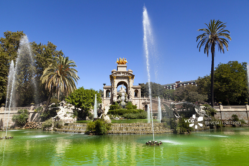 巴塞罗那城堡公园图片素材