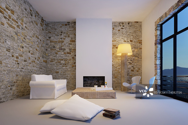 现代客厅内景图片素材