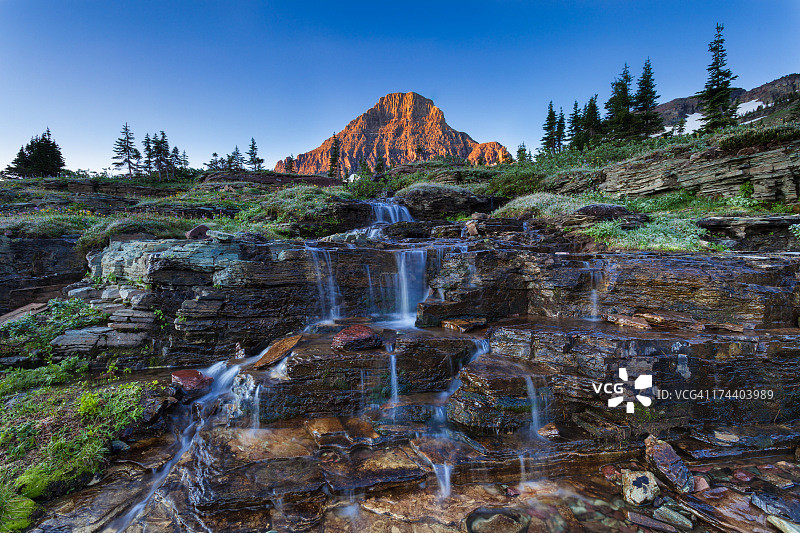 雷诺兹山日出图片素材