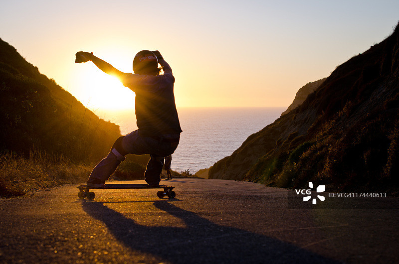 日落滑块图片素材