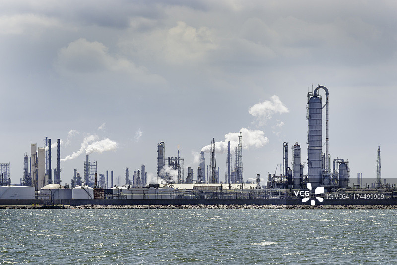 德克萨斯城石化炼油厂工业天际线图片素材