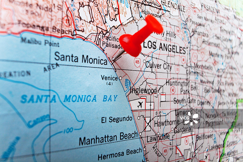 洛杉矶圣莫尼卡旅游目的地图片素材