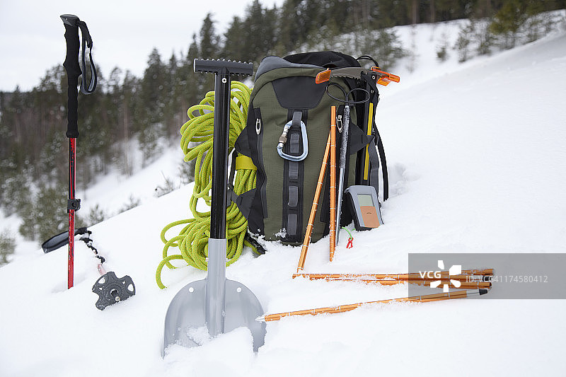 登山安全装备图片素材