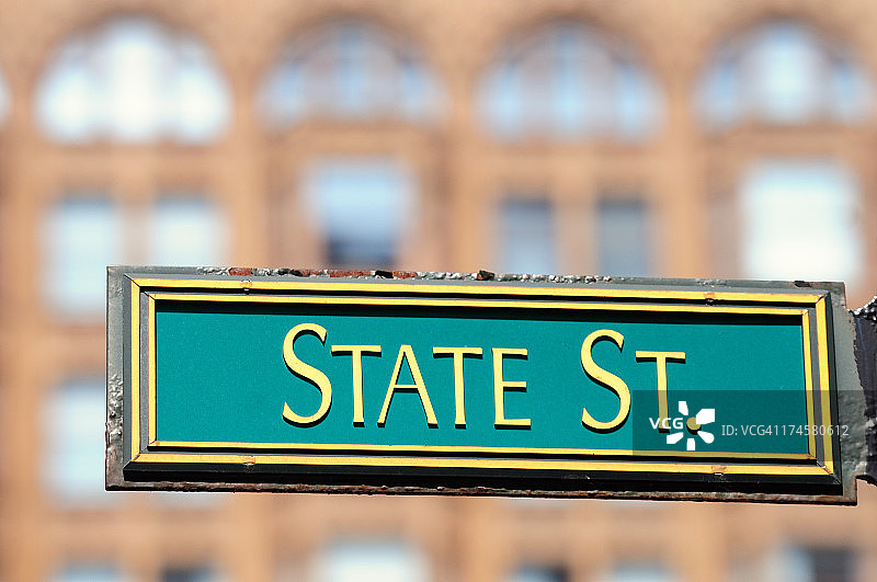 州街道标志图片素材