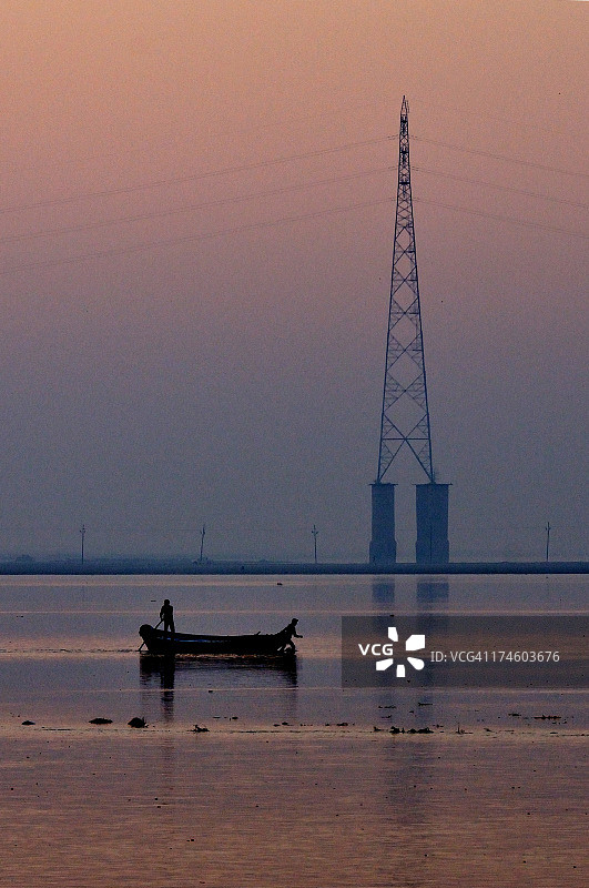 恒河清晨景象图片素材