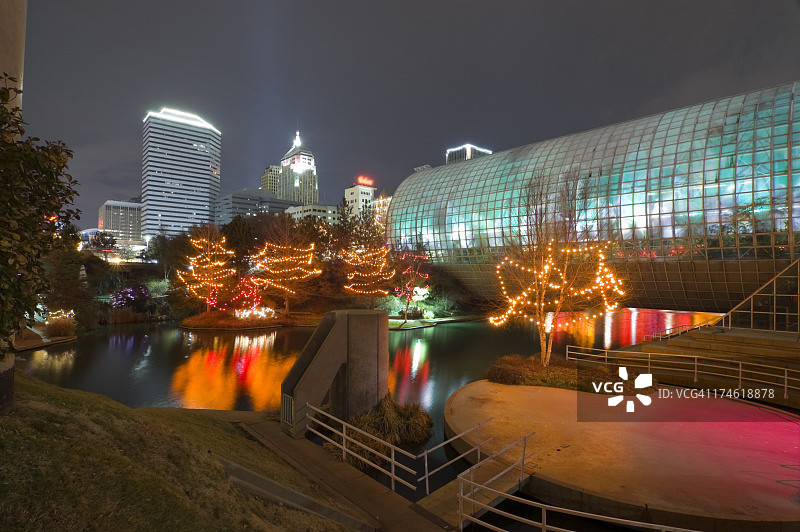 千禧花园和俄克拉荷马城图片素材
