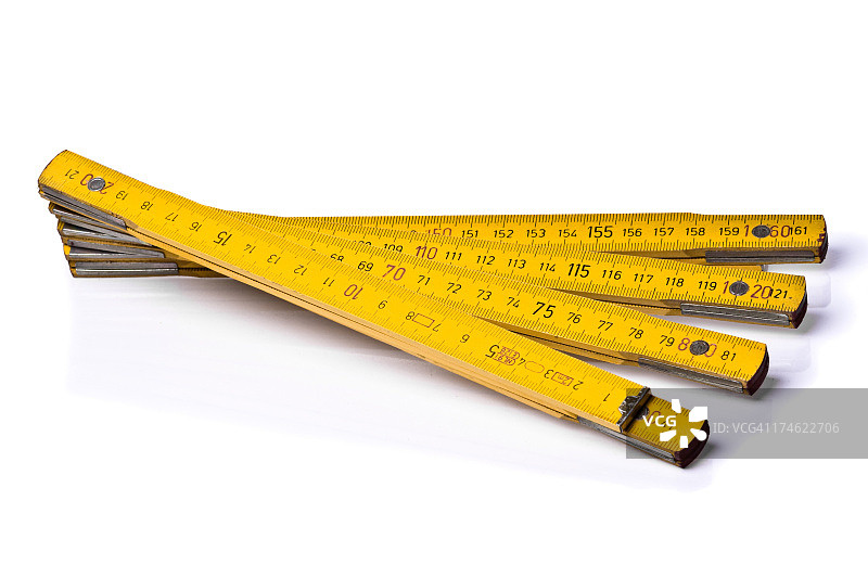 黄色折叠尺图片素材