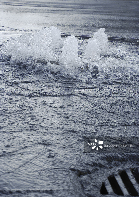 街道积水图片素材