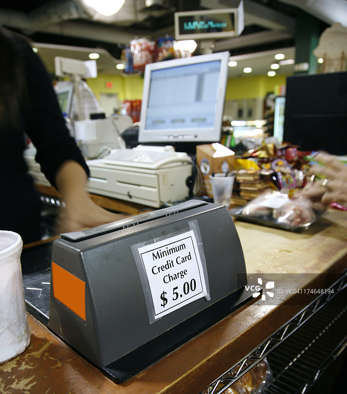 食品店收银机图片素材