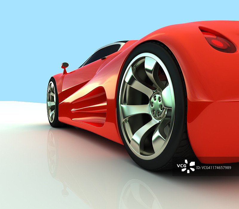 红色跑车图片素材