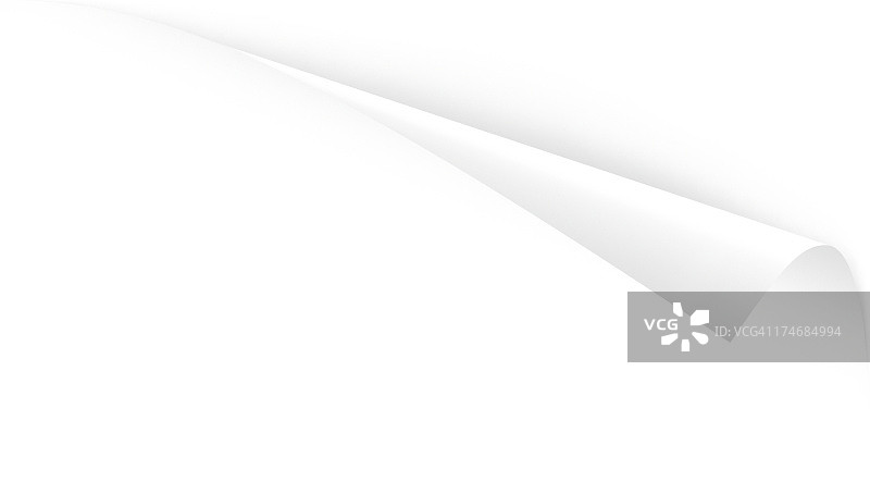 斜角顶部纸张页面角剥落；三个剪切路径图片素材