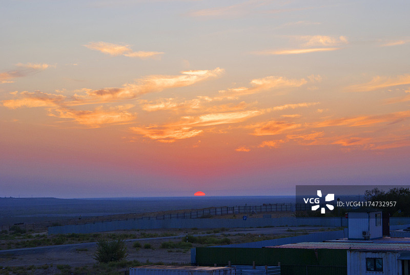 哈萨克斯坦的日出图片素材