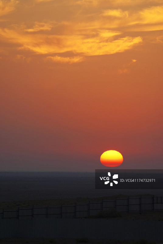 哈萨克斯坦的日出图片素材