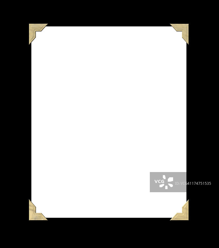 带箔标签的空白照片图片素材