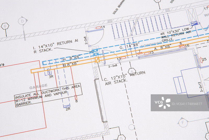 暖通空调图纸1图片素材