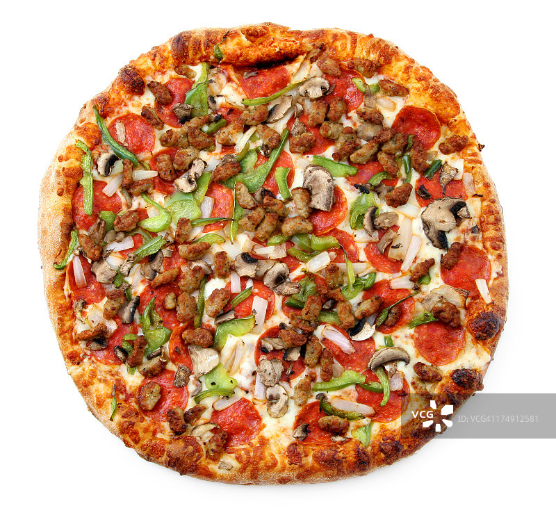 俯视披萨 - 超级豪华图片素材