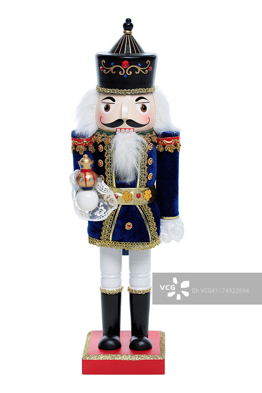 蓝色胡桃夹子图片素材