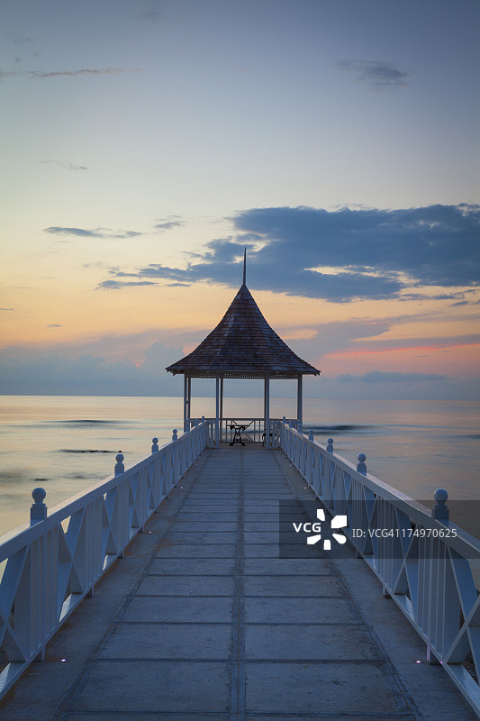 蒙特哥贝半月湾，牙买加图片素材