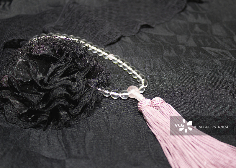 佛教念珠（哀悼图像）图片素材