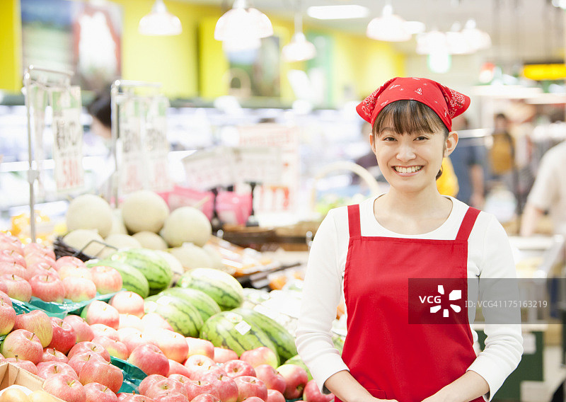 食品店员工图片素材