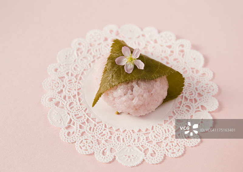 樱花麻薯（樱花味软糯米糕）图片素材