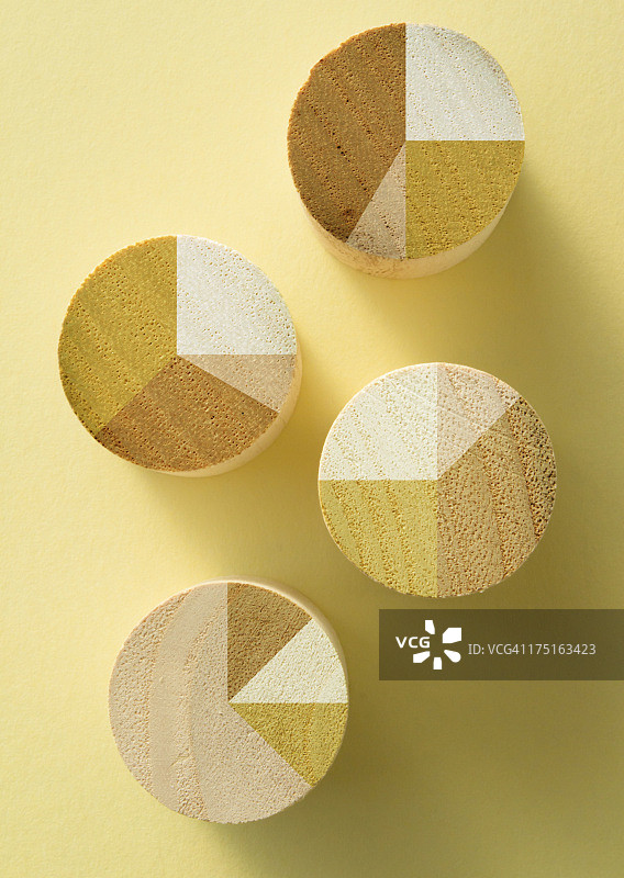 木制饼图图片素材