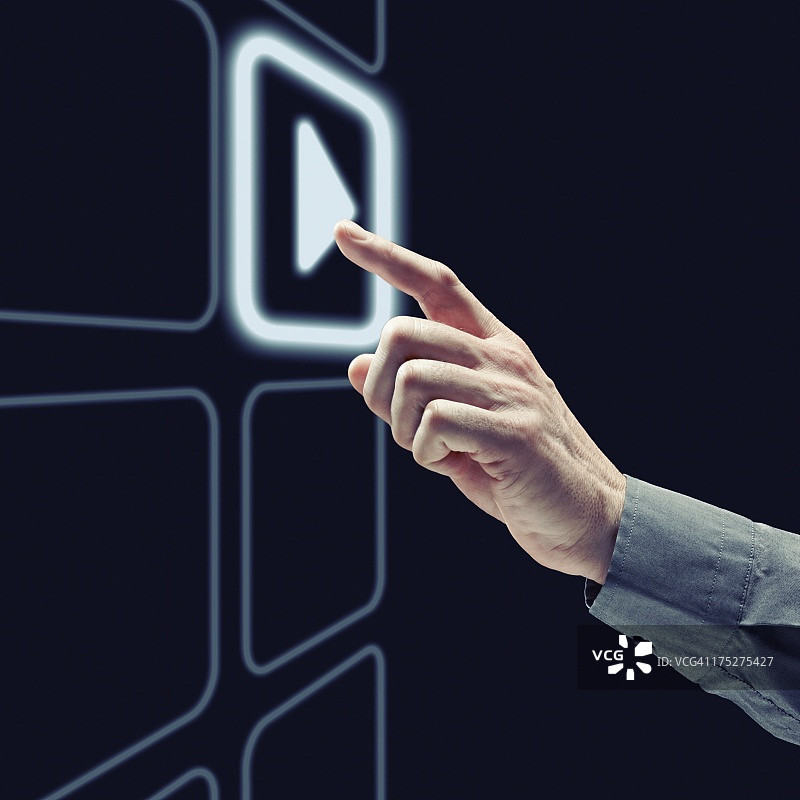 手指触摸应用程序按钮图片素材