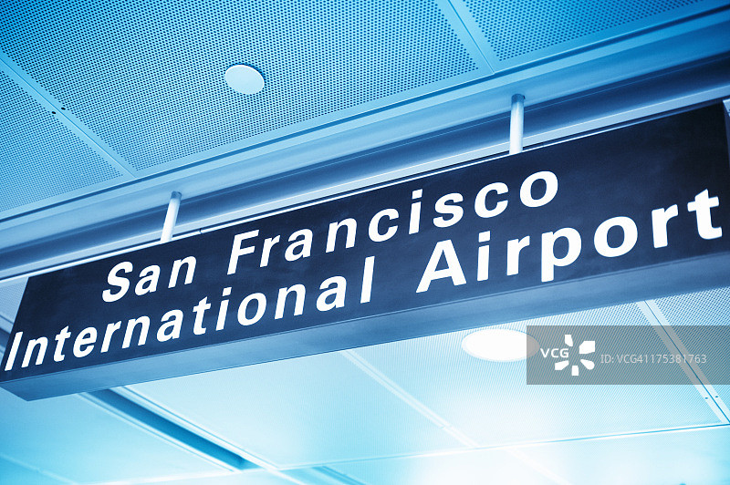 旧金山机场标志图片素材