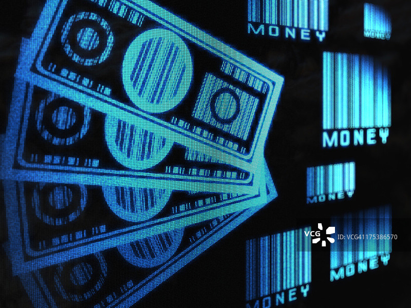条形码货币图片素材
