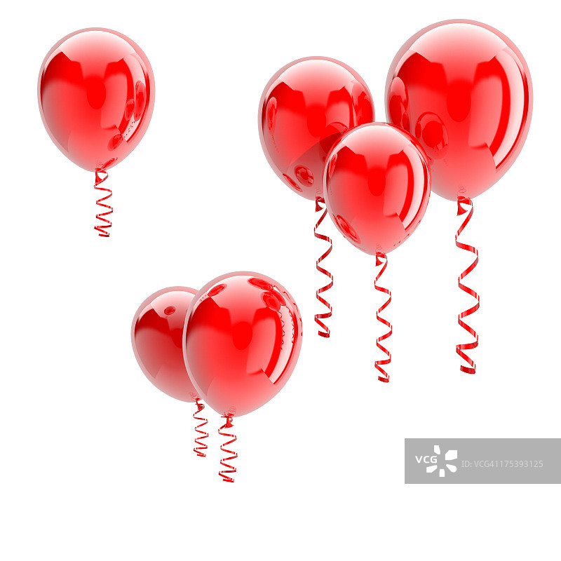 红色气球图片素材