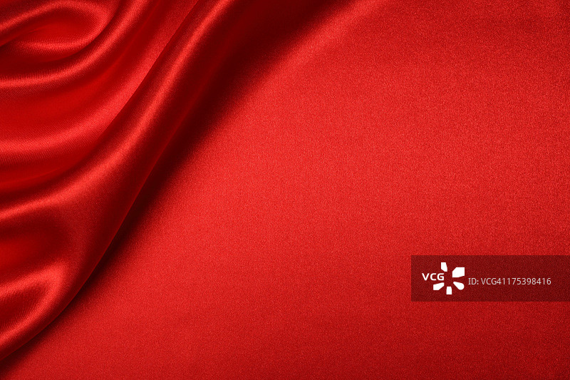 红色丝绸背景图片素材