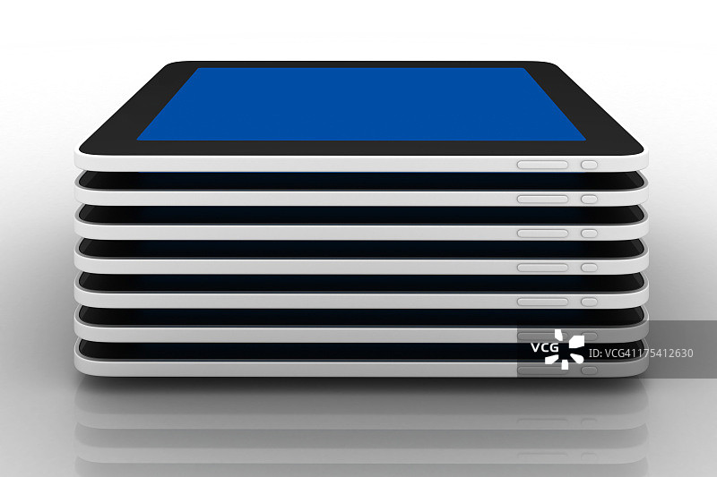 带空白屏幕的平板电脑图片素材