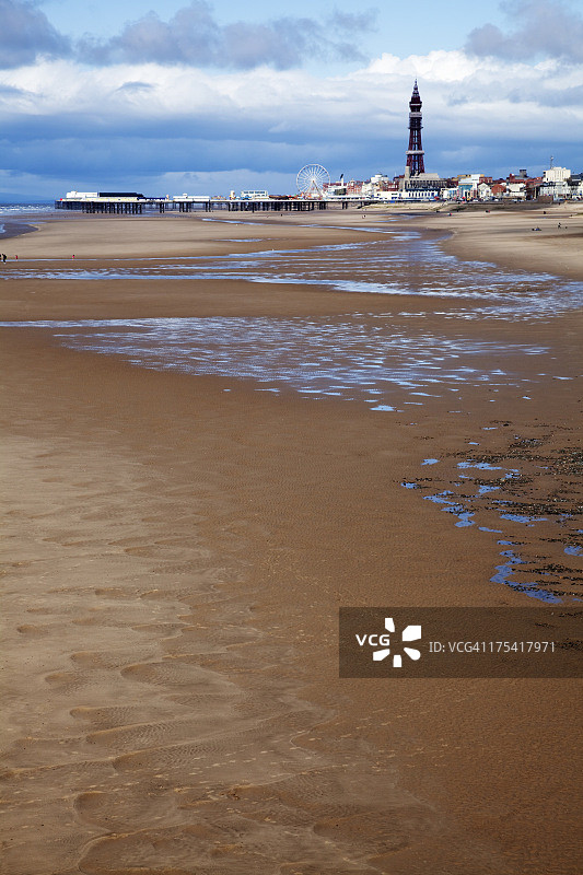 布莱克浦经典海景图片素材