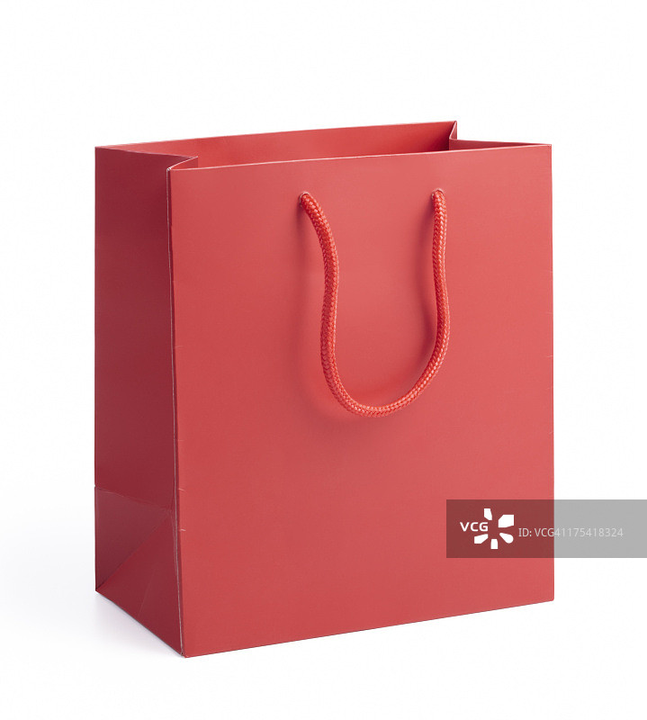 红色购物袋图片素材