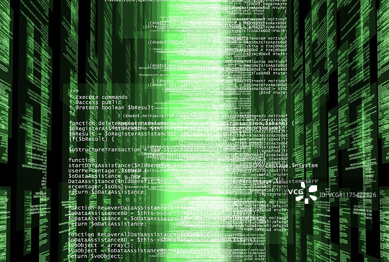 带有程序代码的屏幕图片素材