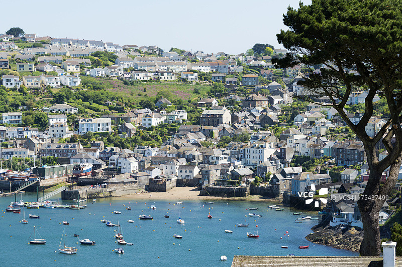 英国康沃尔郡波尔鲁安村图片素材