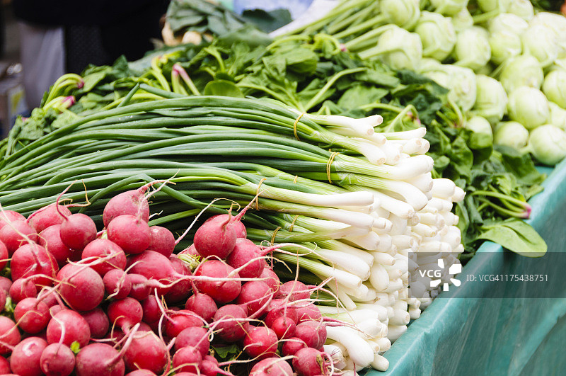 农贸市场上的农产品图片素材