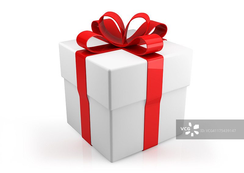 白色背景上的礼品盒图片素材