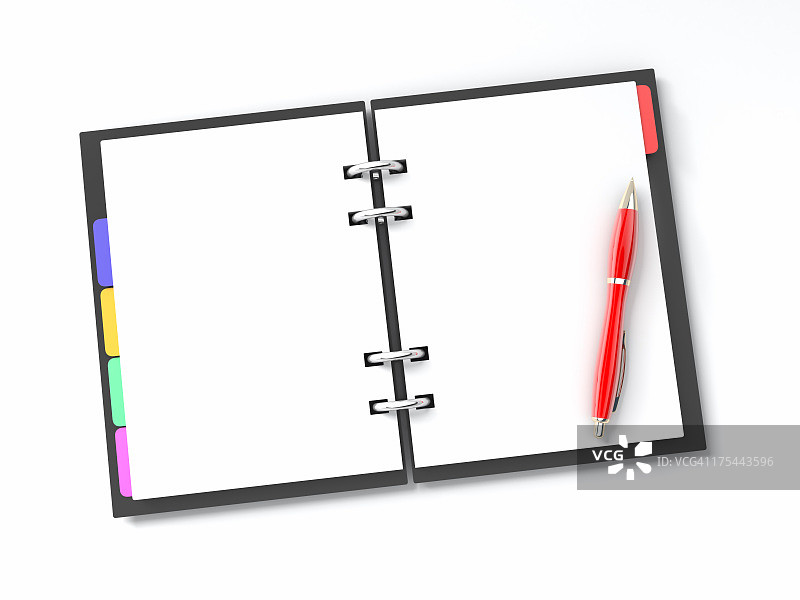 环装日记本图片素材