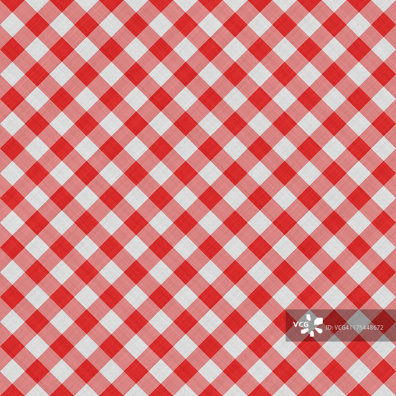 无缝方格桌布棉布背景|织物壁纸图案图片素材