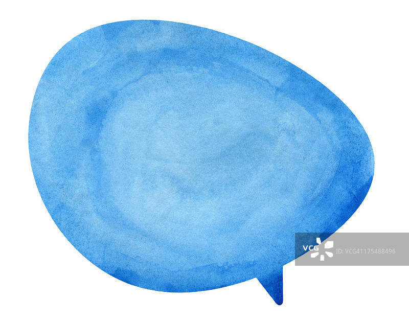 蓝色地球语音气泡图片素材