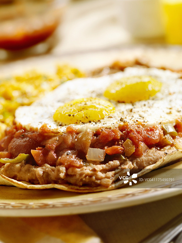 墨西哥农场风味鸡蛋图片素材