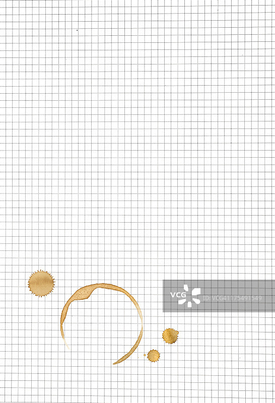 工作用纸上的咖啡污渍图片素材