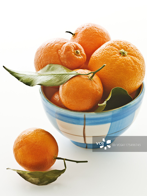 蓝色格子橙色碗2图片素材