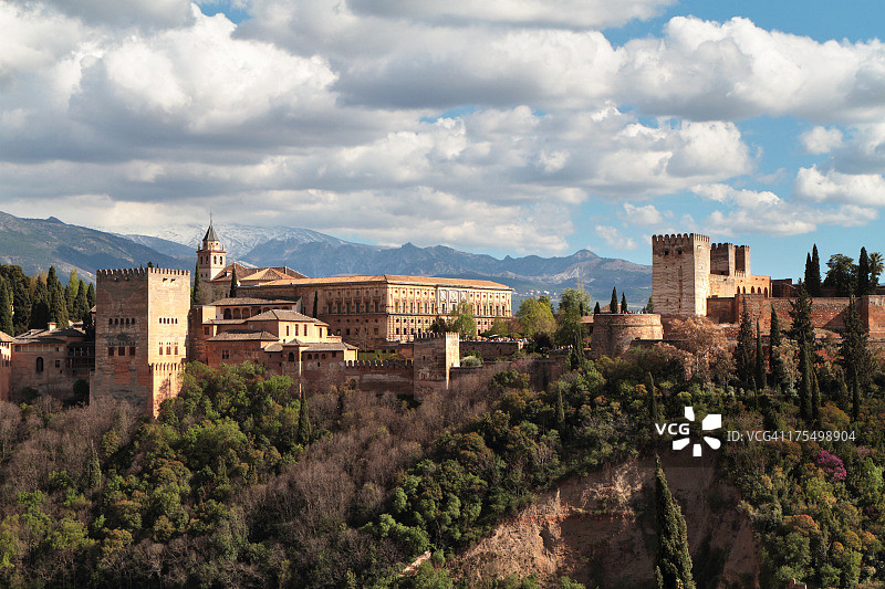 西班牙格拉纳达阿尔罕布拉宫图片素材