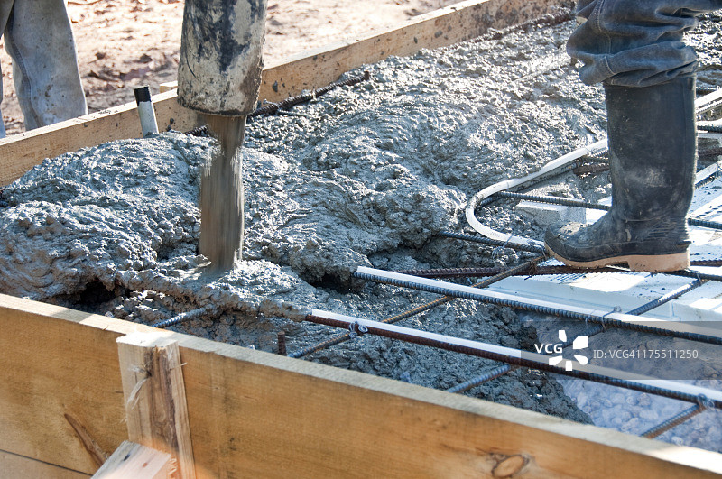 混凝土泵送图片素材